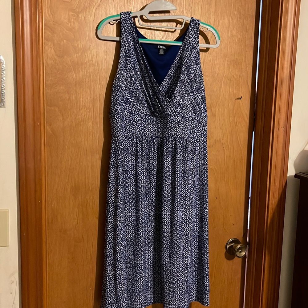 Blue stretch dress